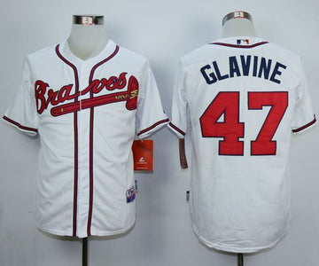 Tom Glavine Atlanta Braves white jersey