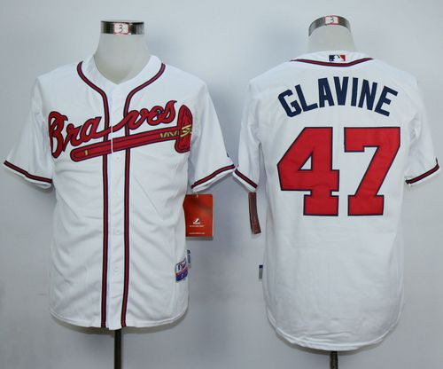 Tom Glavine Atlanta Braves white jersey