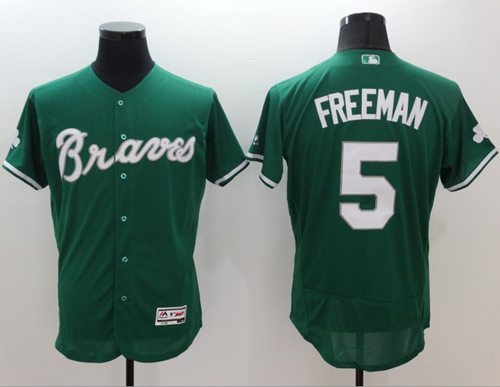 Freddie Freeman Atlanta Braves green Authentic jersey