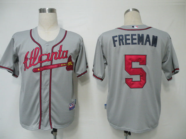 Freddie Freeman Atlanta Braves grey jersey