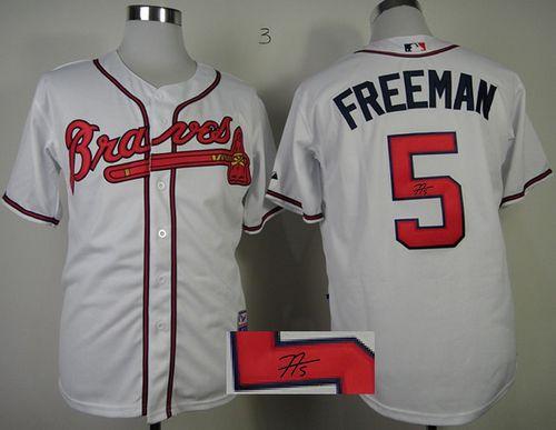 Freddie Freeman Atlanta Braves white jersey