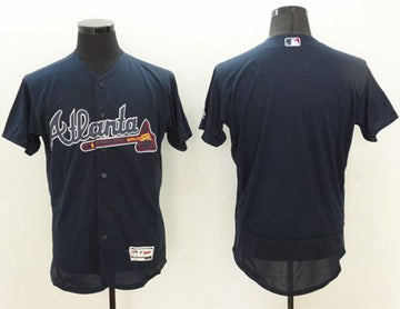 Custom Atlanta Braves navy Authentic jersey