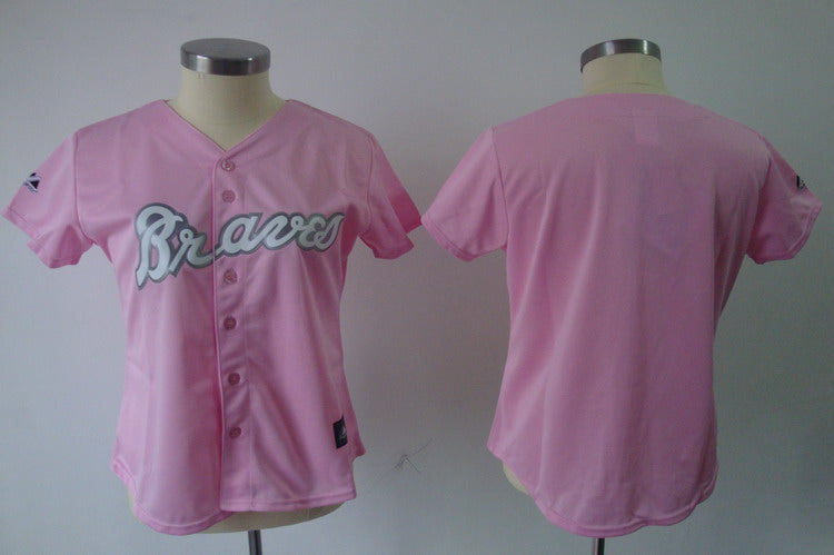 Custom Atlanta Braves pink Fashion jersey