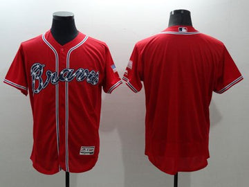 Custom Atlanta Braves red Authentic jersey