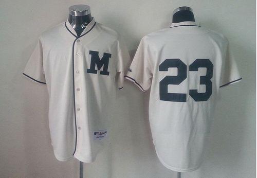 Rickie Weeks Milwaukee Brewers cream jersey
