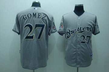Milwaukee Brewers grey jersey