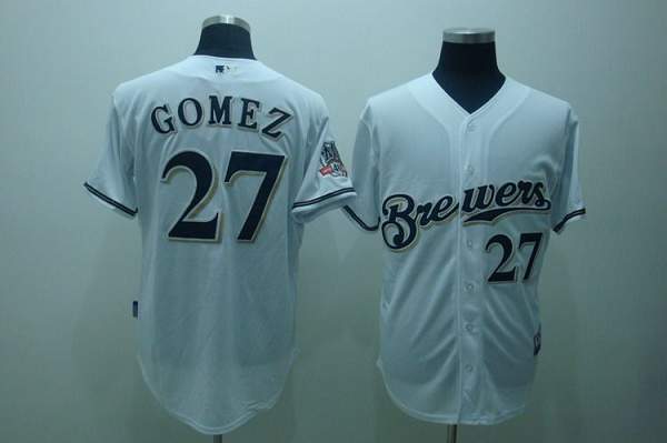 Milwaukee Brewers white jersey