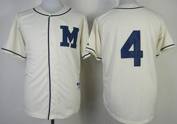 Paul Molitor Milwaukee Brewers cream jersey