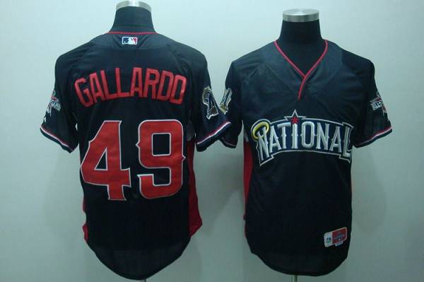 Yovani Gallardo Milwaukee Brewers blue jersey