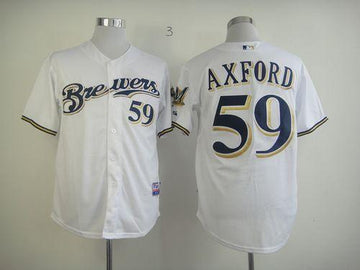John Axford Milwaukee Brewers white jersey