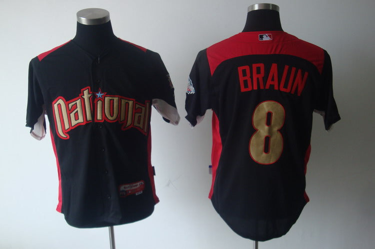 Ryan Braun Milwaukee Brewers black jersey