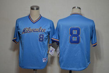 Ryan Braun Milwaukee Brewers blue jersey