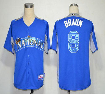 Ryan Braun Milwaukee Brewers blue All-Star jersey