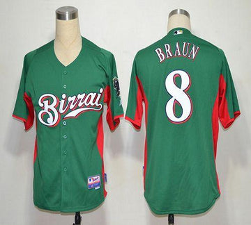 Ryan Braun Milwaukee Brewers green jersey