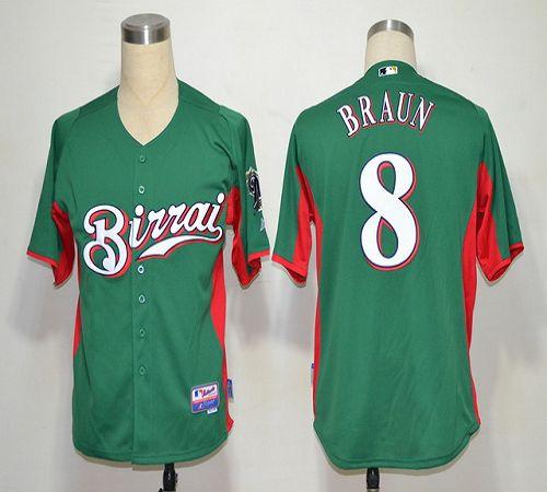 Ryan Braun Milwaukee Brewers green jersey