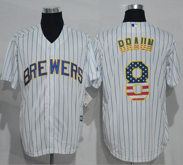Ryan Braun Milwaukee Brewers white Fashion jersey