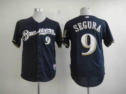 Jean Segura Milwaukee Brewers blue jersey