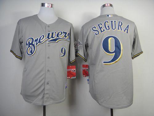 Jean Segura Milwaukee Brewers grey jersey