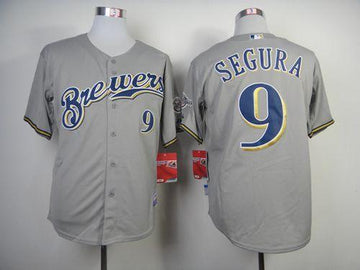 Jean Segura Milwaukee Brewers grey jersey