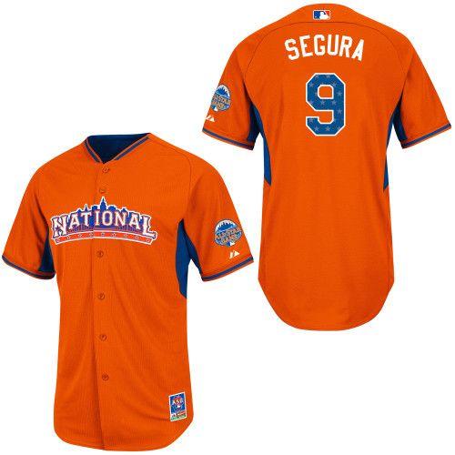 Jean Segura Milwaukee Brewers orange All-Star jersey