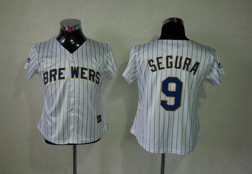Jean Segura Milwaukee Brewers white Fashion jersey