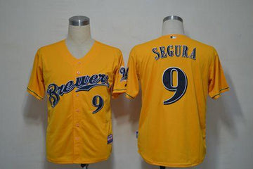 Jean Segura Milwaukee Brewers yellow Alternate jersey