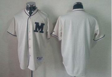 Custom Milwaukee Brewers cream jersey