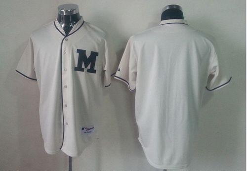 Custom Milwaukee Brewers cream jersey