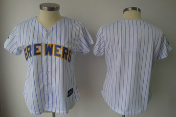 Custom Milwaukee Brewers white Fashion jersey