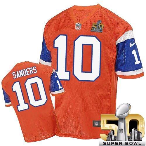 Emmanuel Sanders Denver Broncos orange Elite jersey