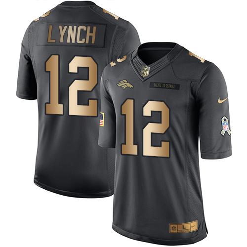 Paxton Lynch Denver Broncos black Salute To Service jersey