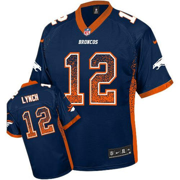 Paxton Lynch Denver Broncos blue Elite jersey