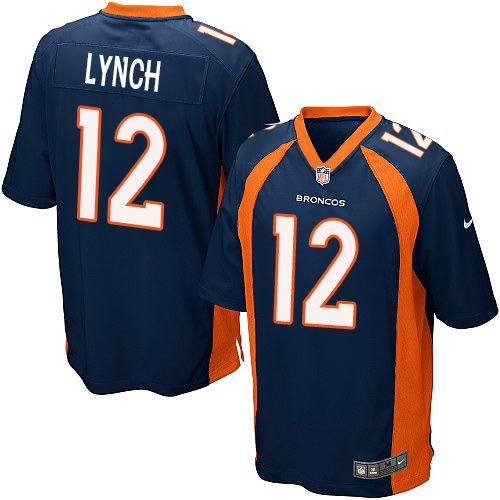 Paxton Lynch Denver Broncos blue Elite jersey
