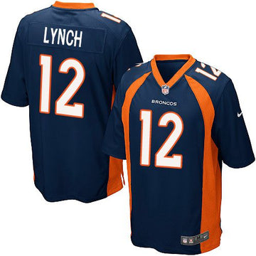 Paxton Lynch Denver Broncos blue Elite jersey