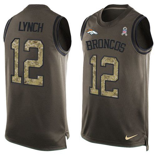 Paxton Lynch Denver Broncos green Salute To Service jersey