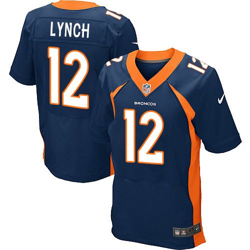 Paxton Lynch Denver Broncos navy Elite jersey