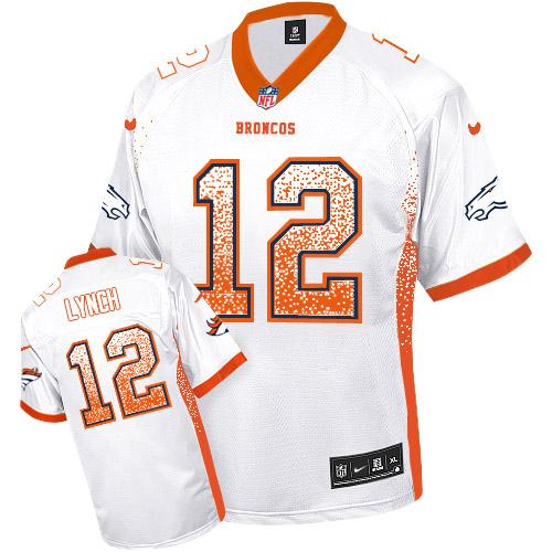 Paxton Lynch Denver Broncos white Elite jersey