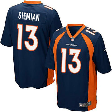 Trevor Siemian Denver Broncos blue Elite jersey