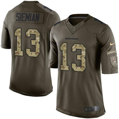 Trevor Siemian Denver Broncos green Salute To Service jersey