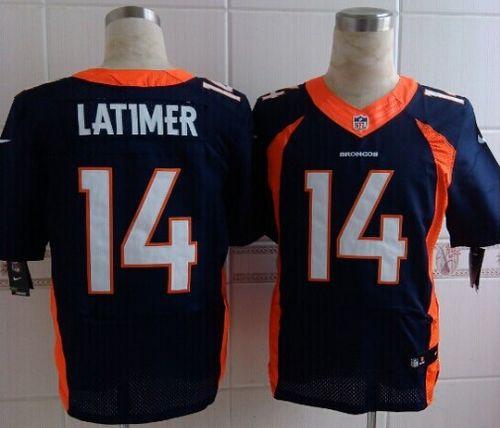 Cody Latimer Denver Broncos navy Elite jersey