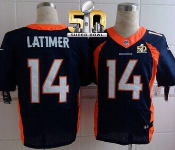 Cody Latimer Denver Broncos navy Elite jersey