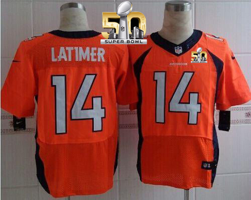 Cody Latimer Denver Broncos orange Elite jersey