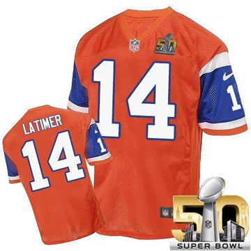 Cody Latimer Denver Broncos orange Elite jersey