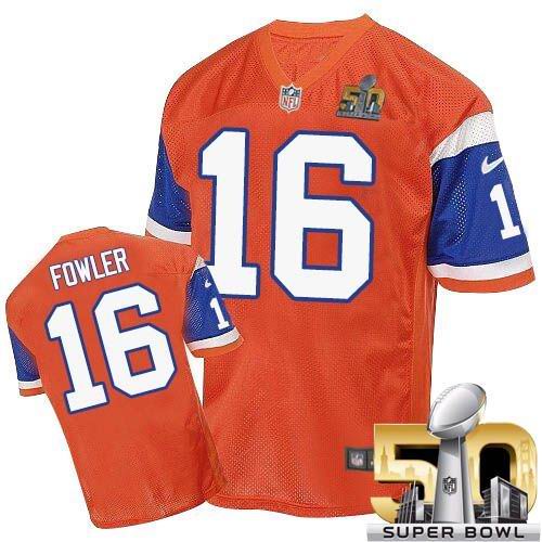 Bennie Fowler Denver Broncos orange Elite jersey