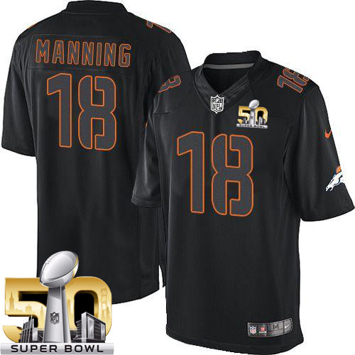 Peyton Manning Denver Broncos black jersey