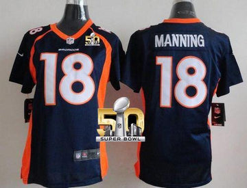 Peyton Manning Denver Broncos blue Elite jersey