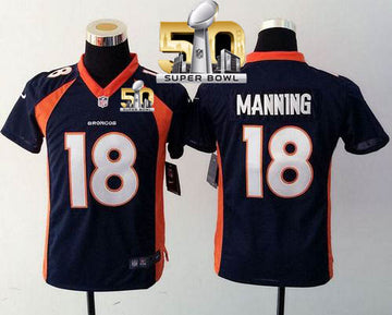 Peyton Manning Denver Broncos blue Elite jersey