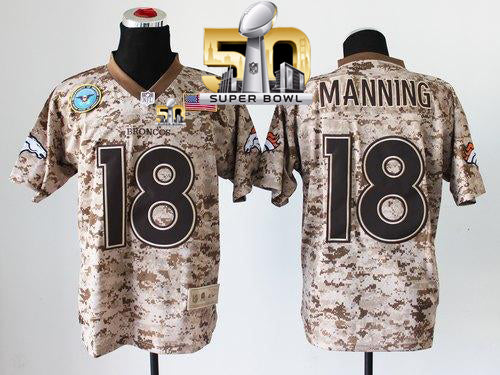 Peyton Manning Denver Broncos camo Elite jersey