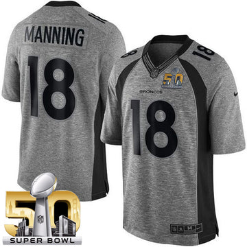 Peyton Manning Denver Broncos gray jersey