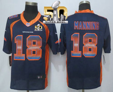 Peyton Manning Denver Broncos navy Alternate jersey